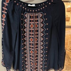 Tory Burch Boho 3/4 length sleeve Top